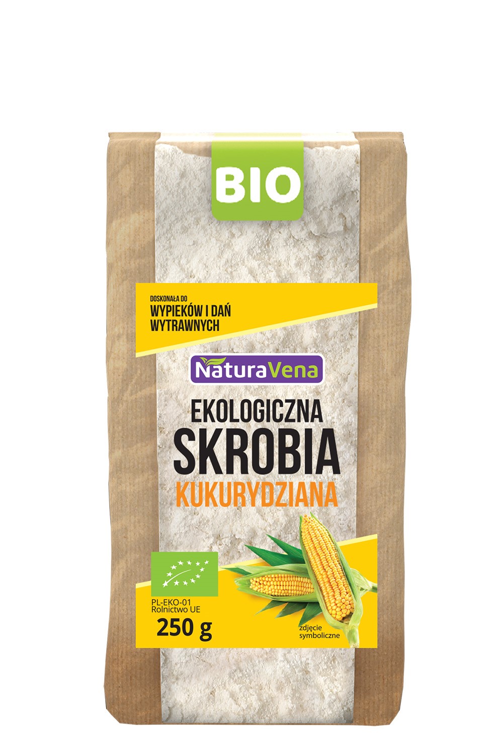 Skrobia Kukurydziana Bio 250 G - Naturavena