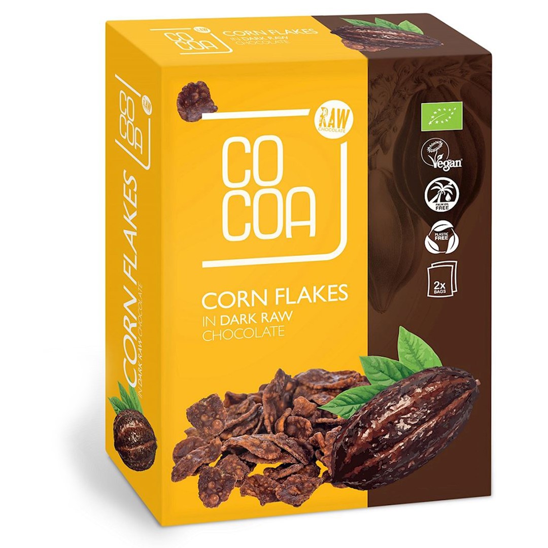 Płatki Kukurydziane W Ciemnej Czekoladzie Bio (2 X 100 G) 200 G - Cocoa