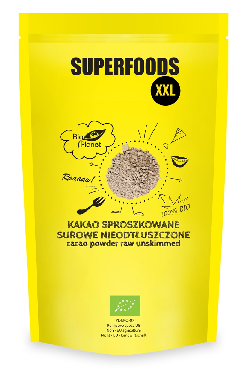Kakao Sproszkowane Surowe Nieodtłuszczone Bio 400 G - Bio Planet