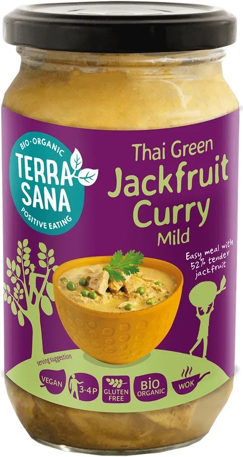 Sos Tajski Zielone Curry Z Jackfruit Bezglutenowy Bio 350 G - Terrasana