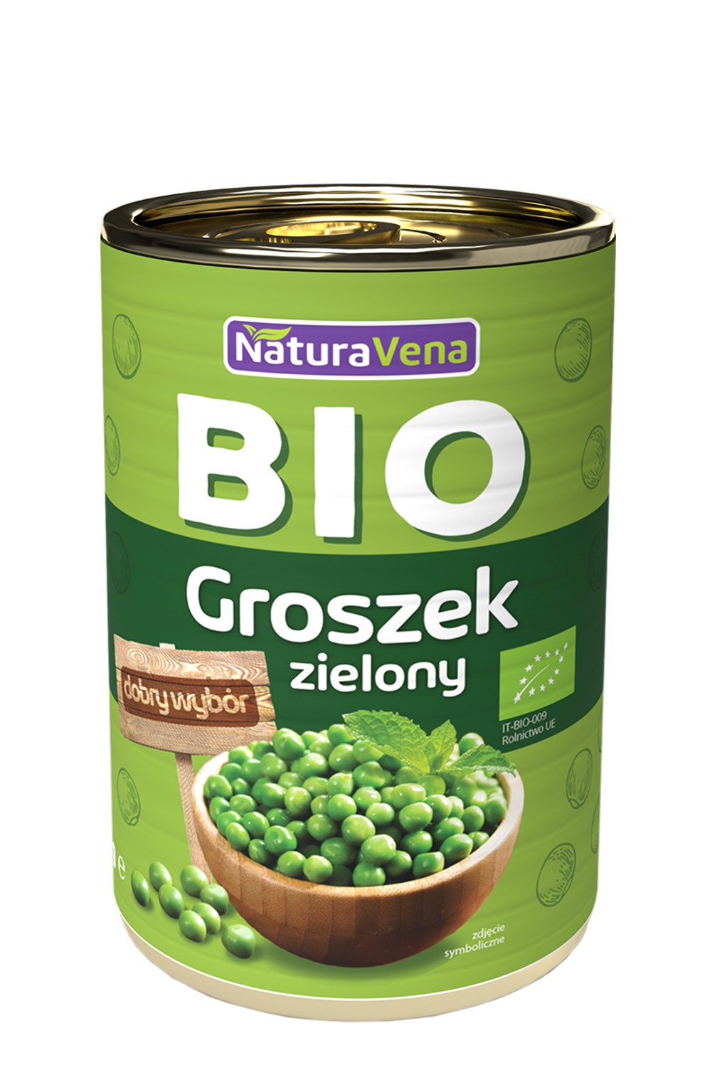 Groszek Zielony W Zalewie Bio 400 G - Naturavena
