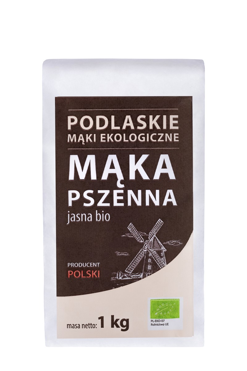 Mąka Pszenna Jasna Typ 550 Bio 1 Kg - Bio Life (Mąki Podlaskie)