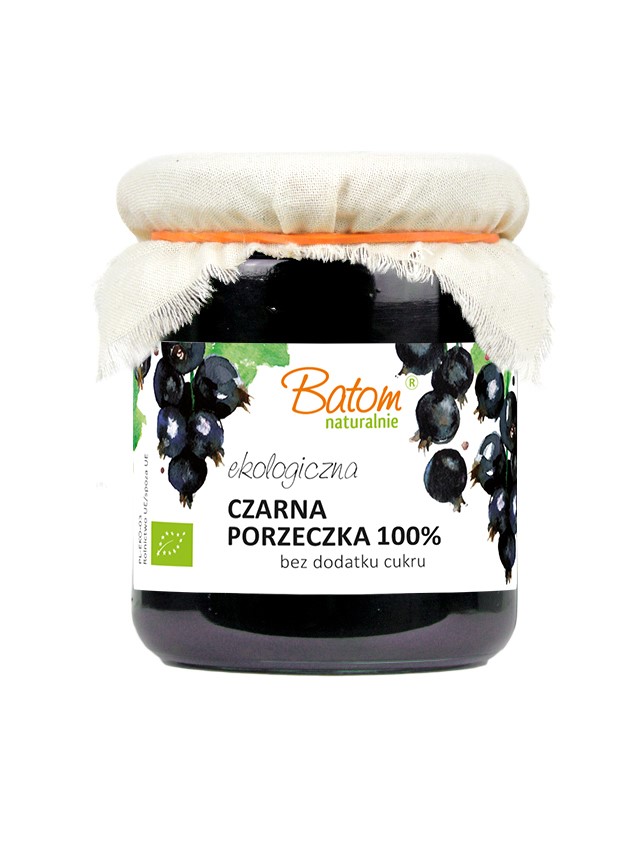 Czarna Porzeczka 100 % Bez Dodatku Cukru Bio 260 G – Batom