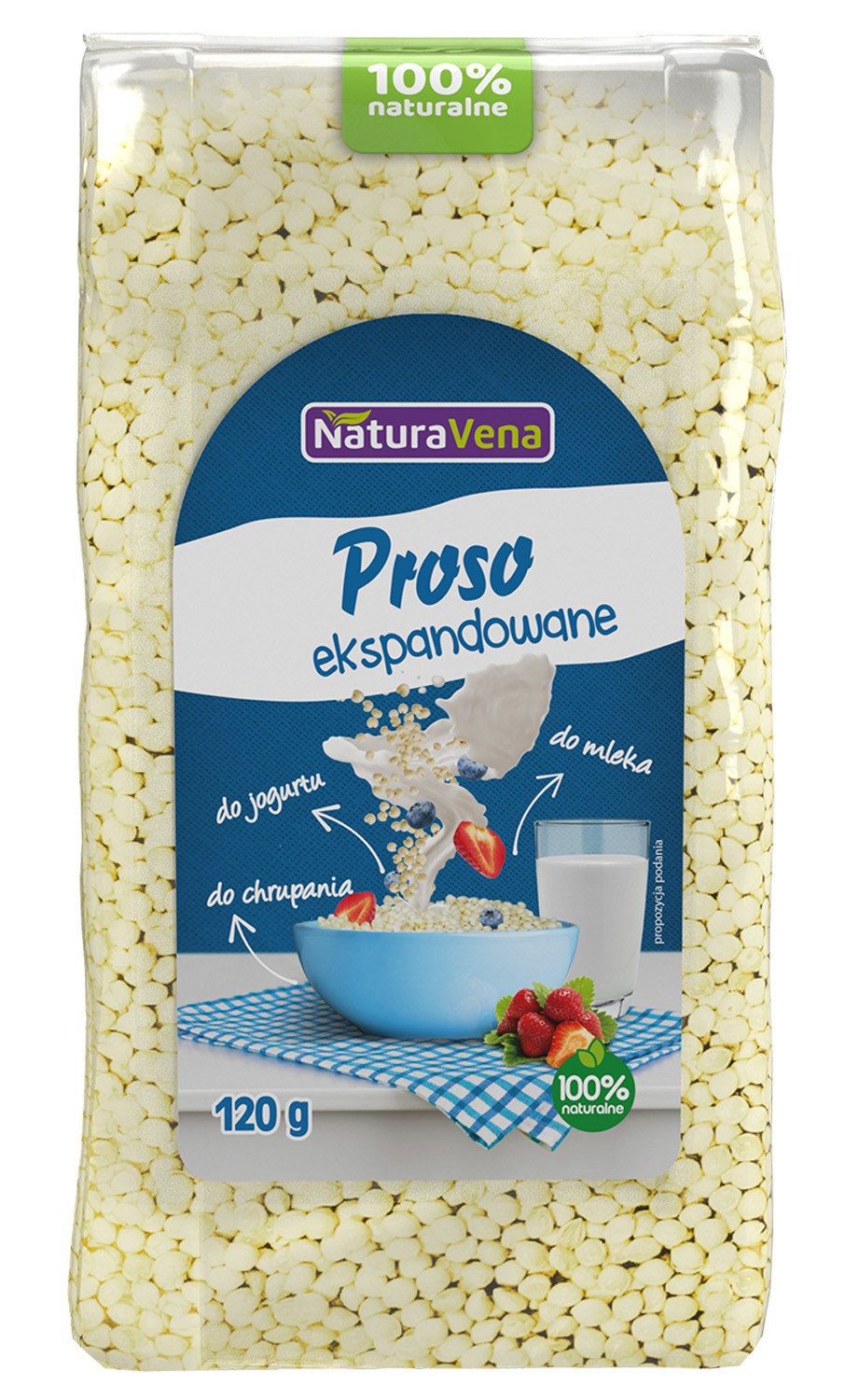 Proso Ekspandowane 120 G - Naturavena