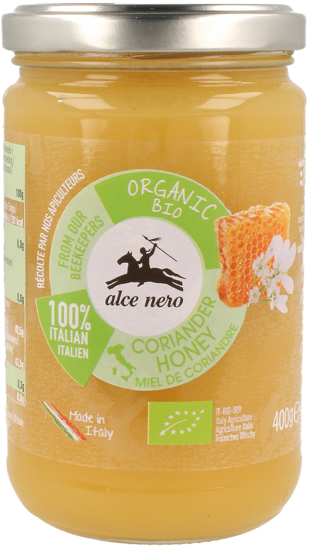 Miód Nektarowy Z Kolendry Bio 400 G - Alce Nero