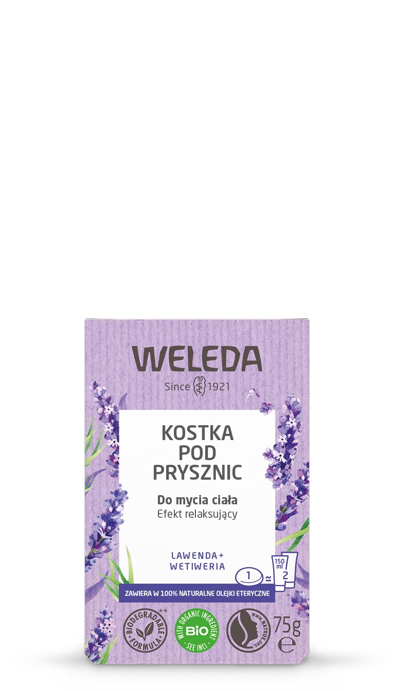 Kostka Pod Prysznic Lawenda I Wetiweria Eco 75 G - Weleda