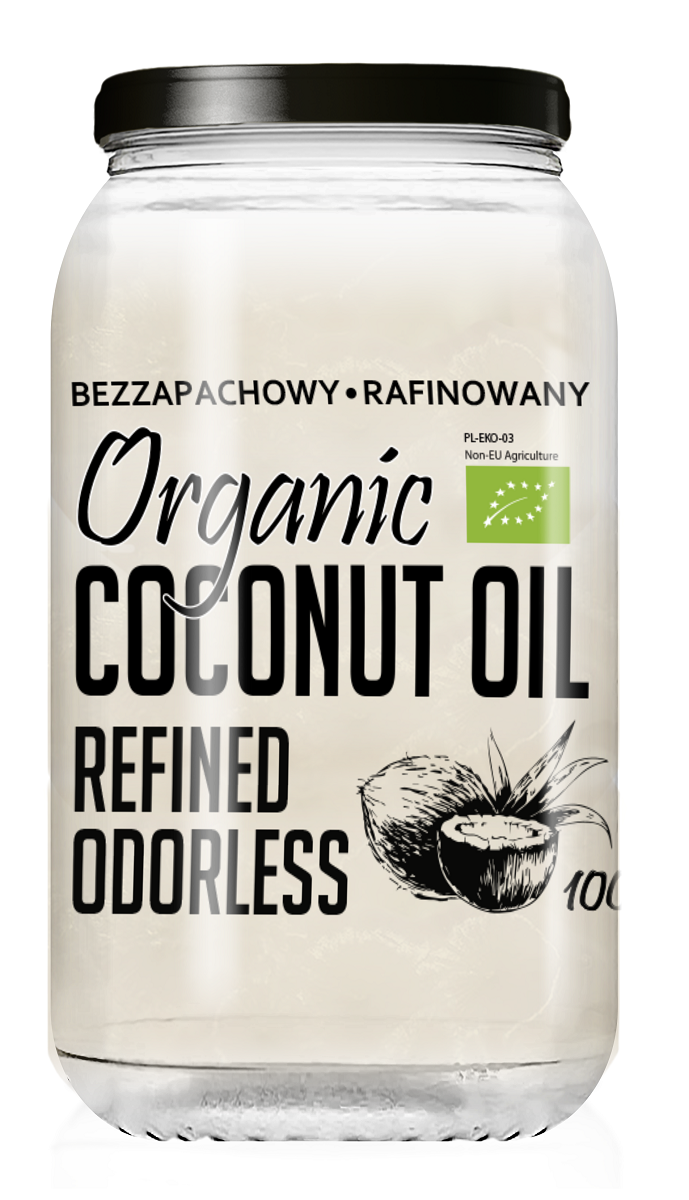 Olej Kokosowy Bezwonny Bio 1 L - Diet-Food