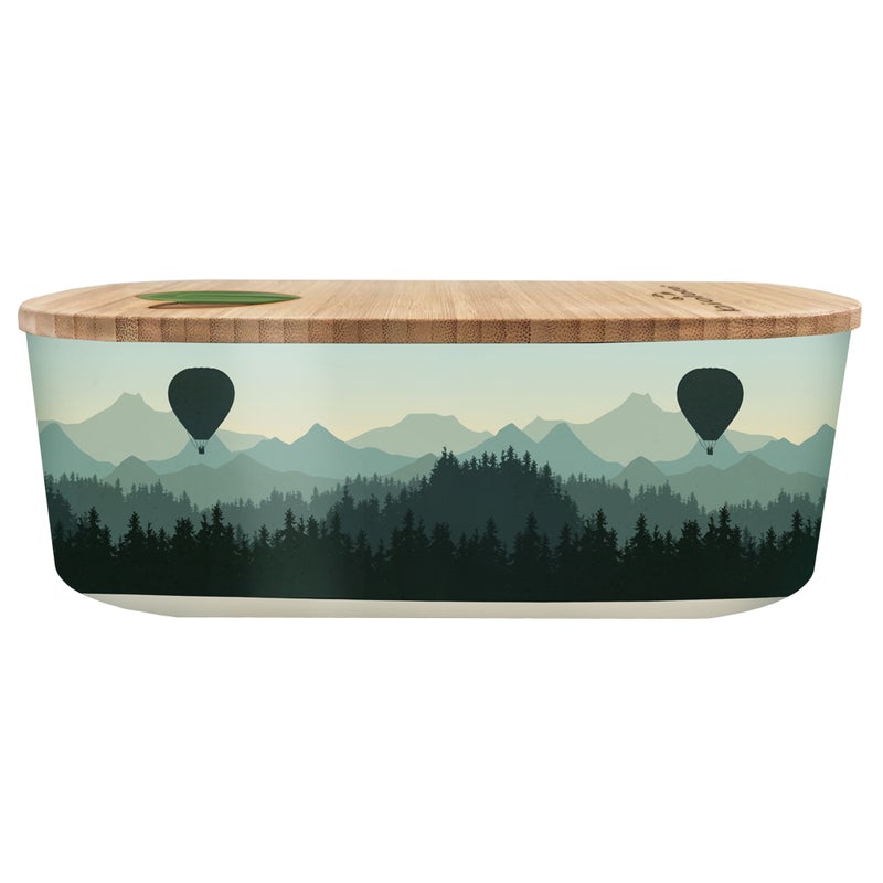 Lunchbox Z Tworzywa Pla Z Przegródką Air Balloon Valley 800 Ml - Chic-Mic
