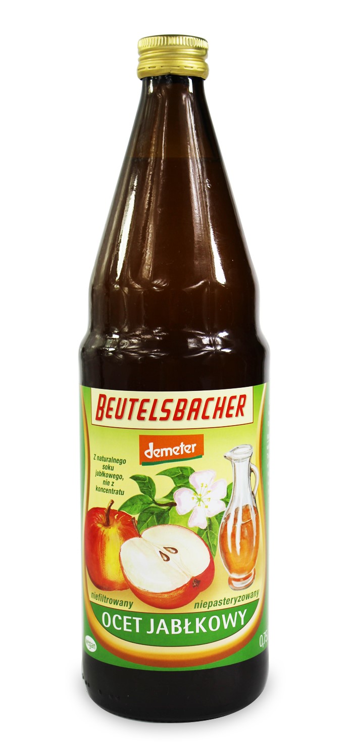 Ocet Jabłkowy 5 % Niefiltrowany Demeter Bio 750 Ml - Beutelsbacher