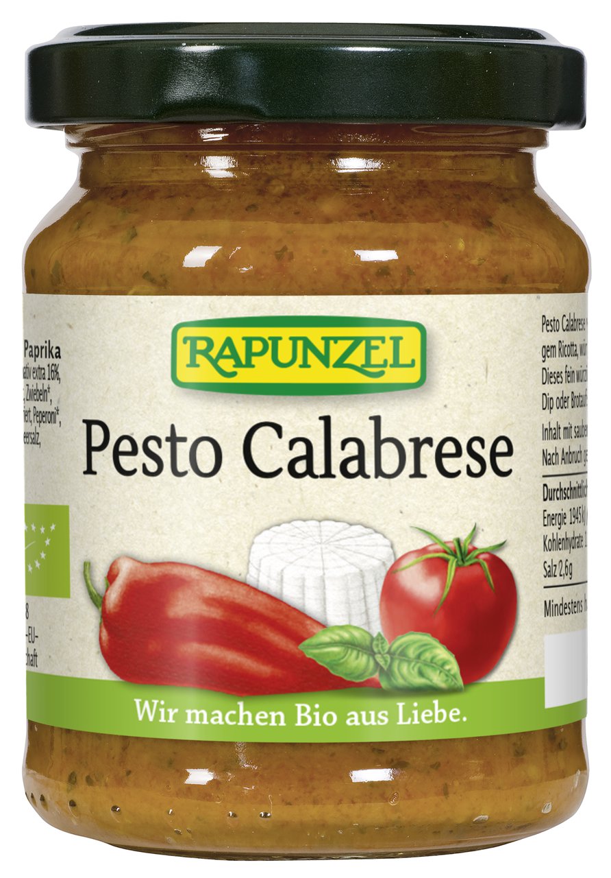 Pesto Calabrese (Z Papryką I Ricottą) Bio 120 G - Rapunzel