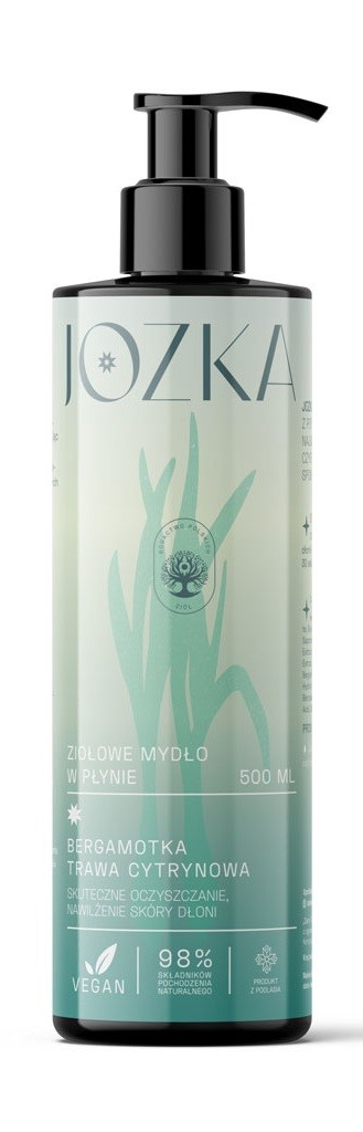 Mydło W Płynie Ziołowe (Bergamotka, Trawa Cytrynowa) 500 Ml - Jozka (Dary Natury)
