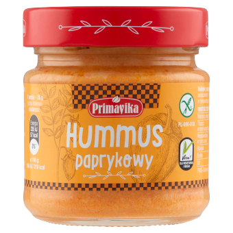 Hummus Paprykowy Bezglutenowy 160 G - Primavika