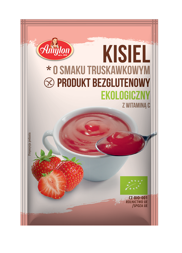Kisiel O Smaku Truskawkowym Bezglutenowy Bio 30 G - Amylon