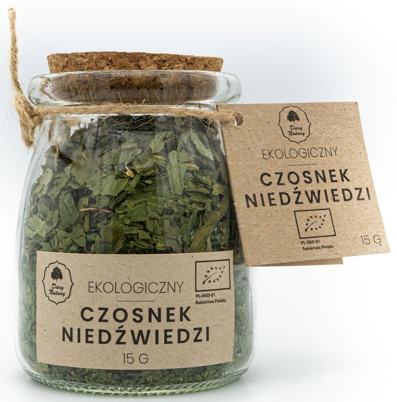 Czosnek Niedźwiedzi Bio 15 G (Słoik) - Dary Natury