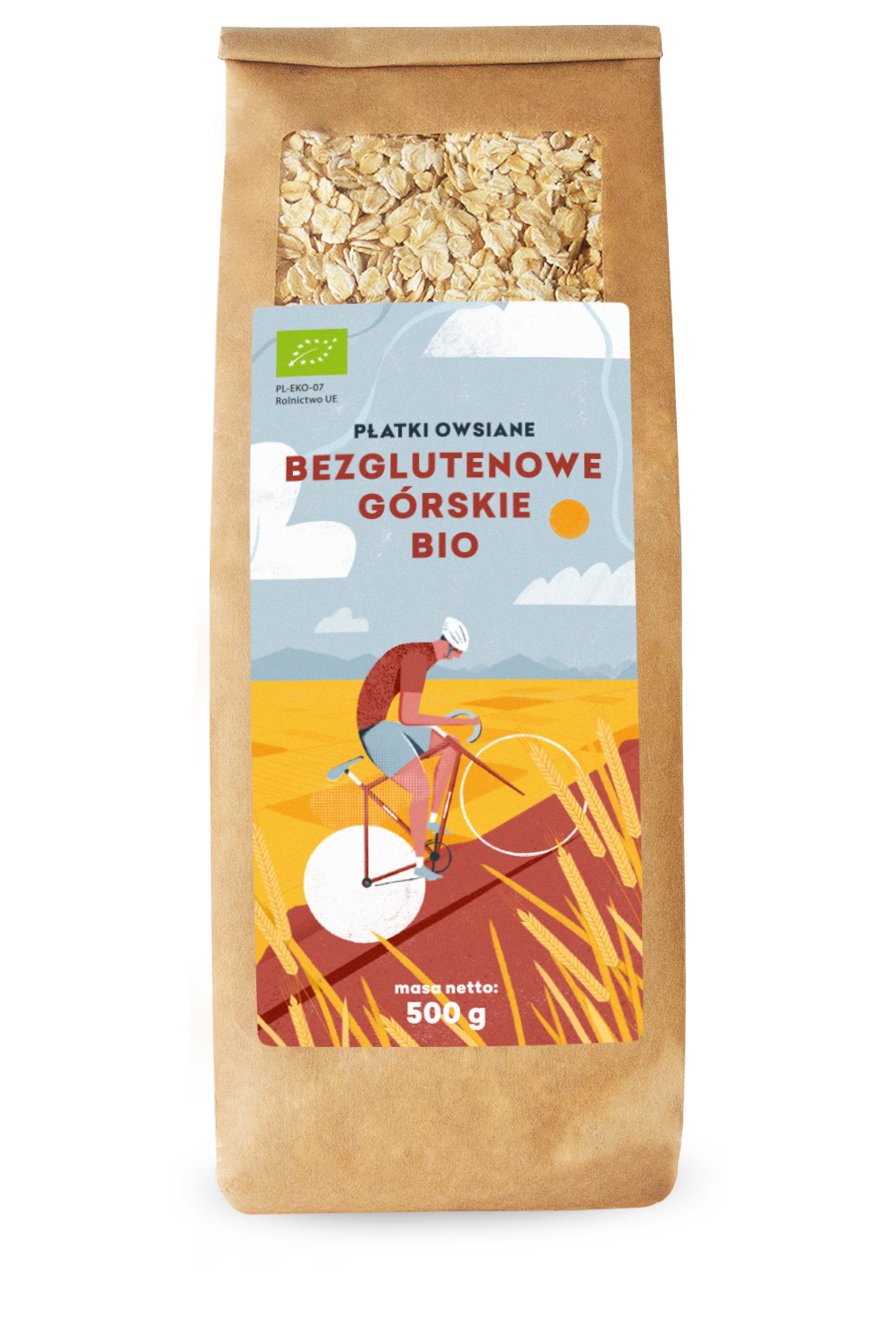 Płatki Owsiane Górskie Bezglutenowe Bio 500 G - Pięć Przemian