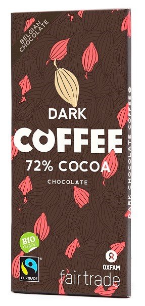 Czekolada Gorzka Z Ziarnami Kawy Fair Trade Bio 100 G - Oxfam