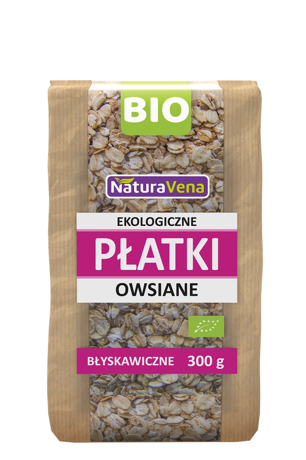 Płatki Owsiane Błyskawiczne Bio 300 G - Naturavena