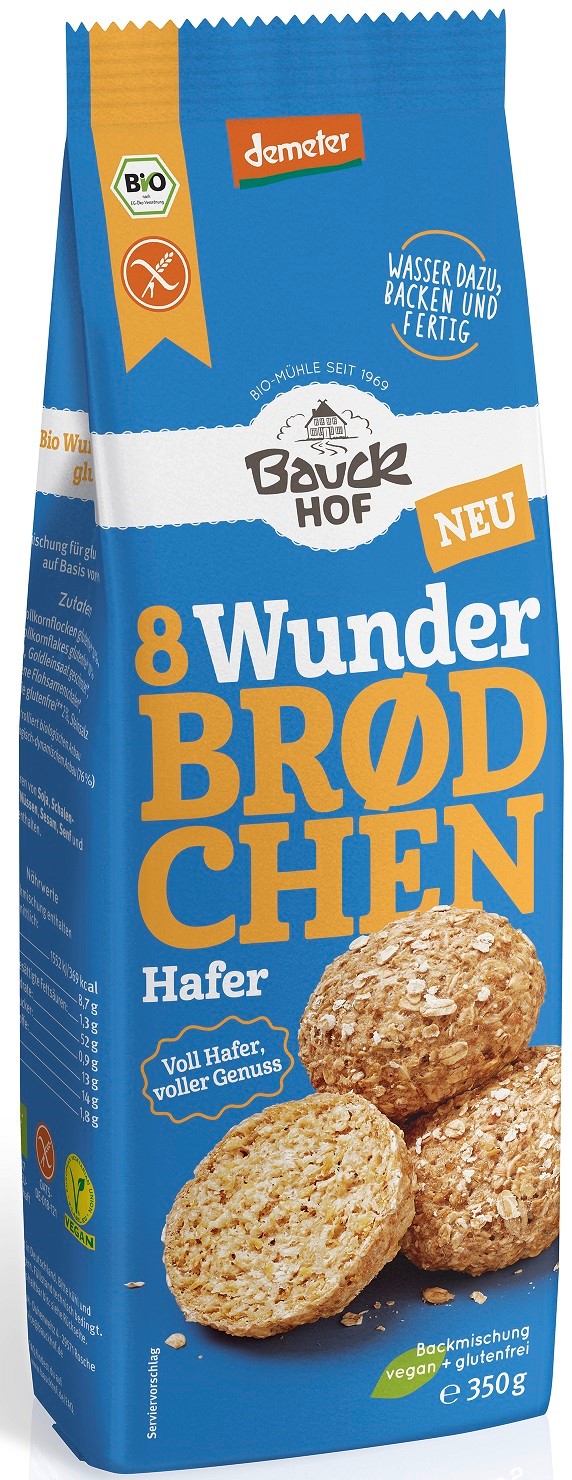 Mieszanka Do Wypieku Bułek Owsianych Bezglutenowa Demeter Bio 350 G - Bauck Hof